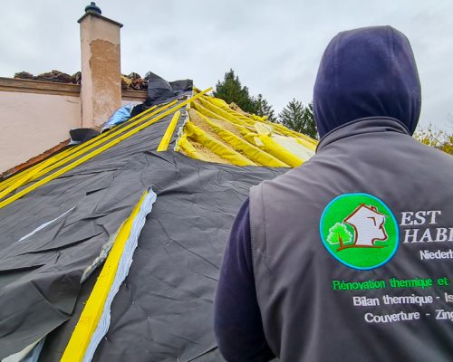 Chantier de réfection de toiture